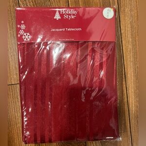 Holiday Style Jacquard Tablecloth - 52 x 70